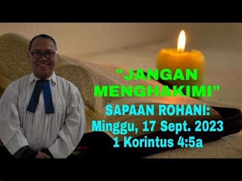 Sapaan Rohani Minggu Sept Korintus A Jangan