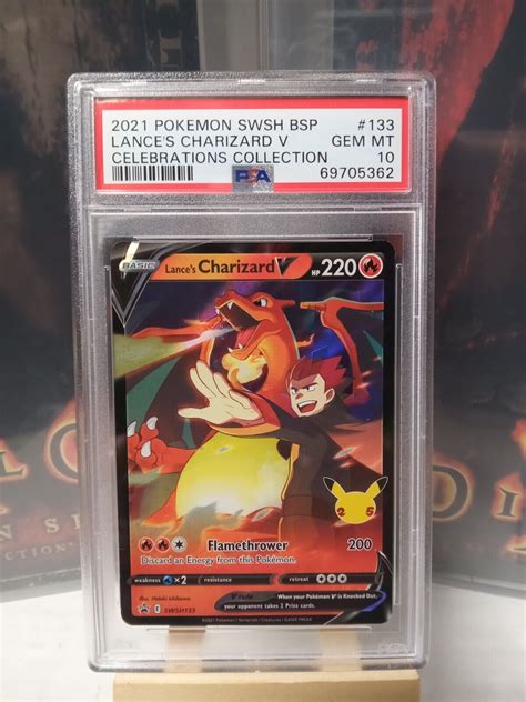 PSA 10 Lances Charizard V Promo SWSH133 Celebrations Pokemon 2021