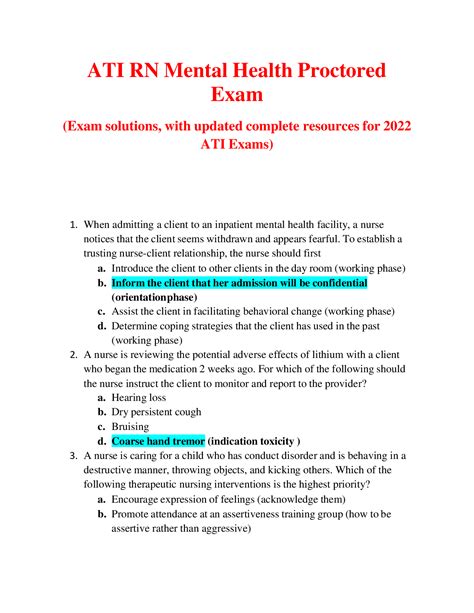 Ati Rn Comprehensive Predictor 2024 Proctored Exam Dacie Dorothy