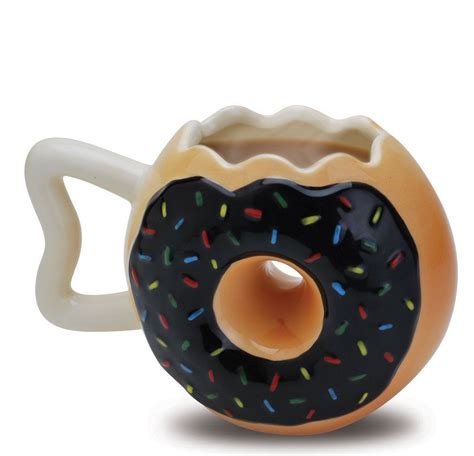 Bigmouth Inc Donut Mug Coffee Cup 1 Count Pack Of 1 White Coffee