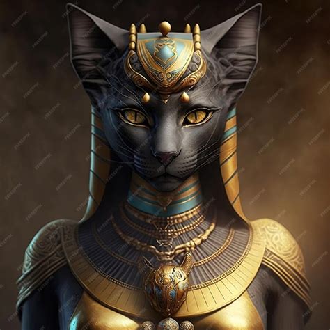 Premium Ai Image Ancient Egyptian Goddess Bastet Ancient Egyptian