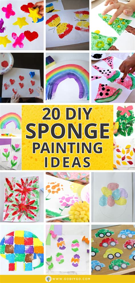 20 DIY Sponge Painting Ideas - GODIYGO.COM