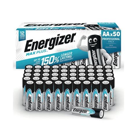 Buy Energizer Max Plus Aa Alkaline Batteries Pack Of 50 E303865500 From Codex Office Solutions