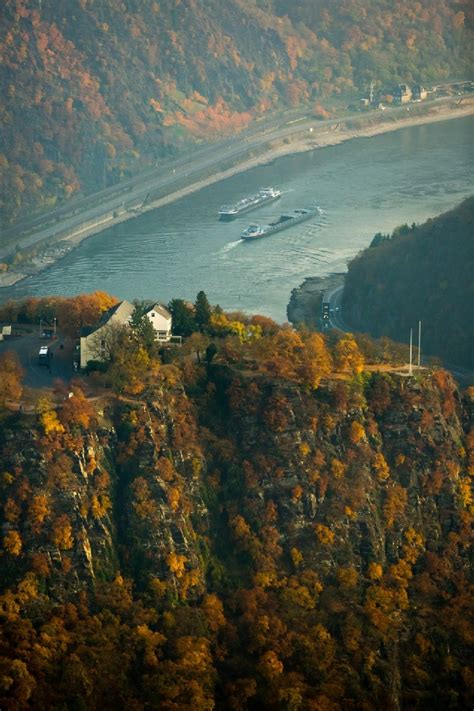 Luftaufnahme Sankt Goar Geb Udekomplex Der Hotelanlage Berghotel Auf