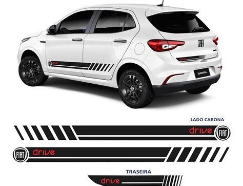 Faixas Lateral E Traseira Fiat Argo Adesivos Drive Hgt ARTE DRIVE