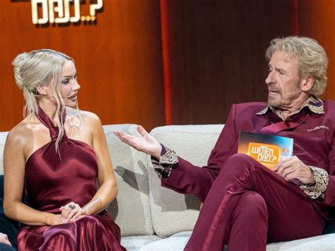 Thomas Gottschalk Ordnet Wetten Dass Streit Mit Shirin David Ein