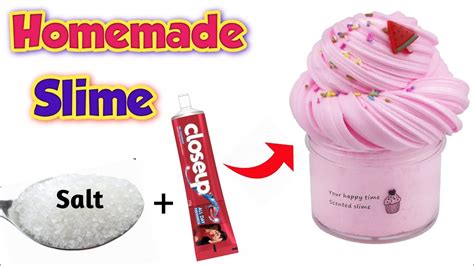 Diy Toothpaste Slime How To Make Slime How To Make Salt Slime No