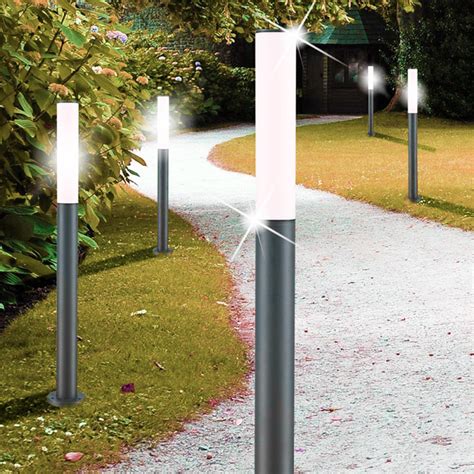 PG 2 100CM NEROPalo 100cm Lampione Giardino Esterno Lampada E27 Led