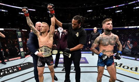 Ufc Results Tj Dillashaw Emphatically Ko S Cody Garbrandt To End