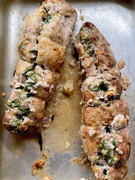 Pork Fillet Stuffed With Gorgonzola Pear