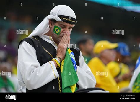 Lusail Qatar 24th Nov 2022 Brazil Fans Bra Footballsoccer Fifa