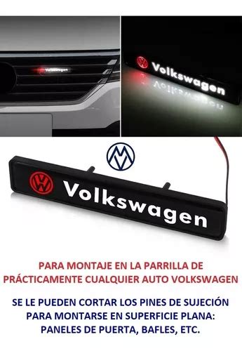 Emblema Led Parrilla Volkswagen Cuotas Sin Inter S