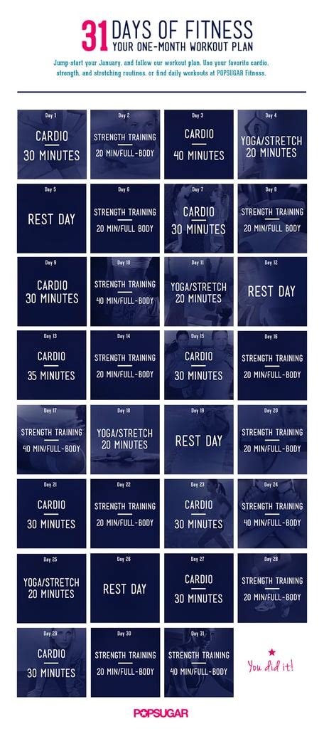 Workout Plan For a Month | POPSUGAR Fitness