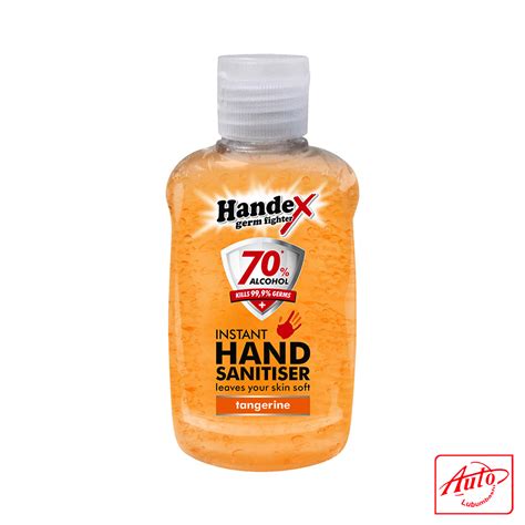 Gel Hand Sanitizer Tangerine Pocket Pack 75ml Handex Auto Lubumbashi