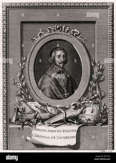 Armand Jean Du Plessis Cardinal Et Duc De Richelieu Artist J