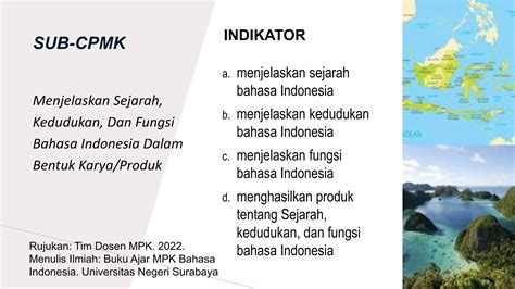 Ppt Bind Sejarah Fungsi Dan Kedudukan Bahasa Indonesia Pptx