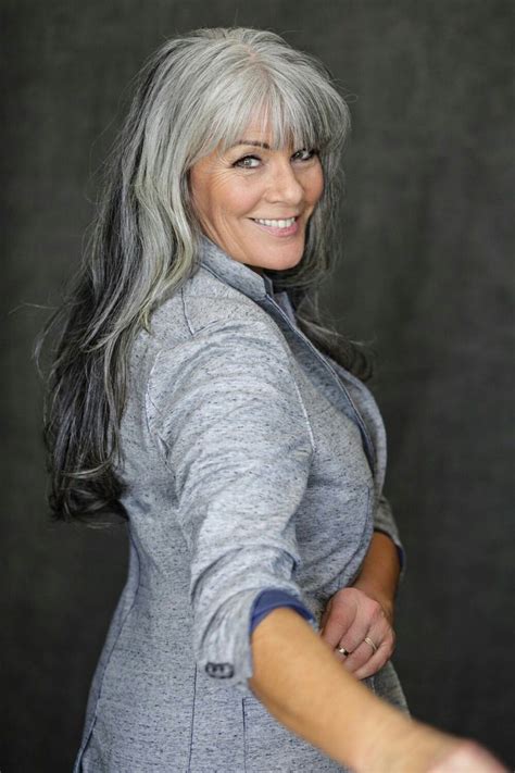 Long Silver Hair Silver White Hair Long Gray Hair Grey Hair With