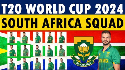 T World Cup South Africa Squad South Africa Squad For Icc T