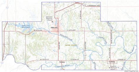 Map of Payne County, Oklahoma - Thong Thai Real