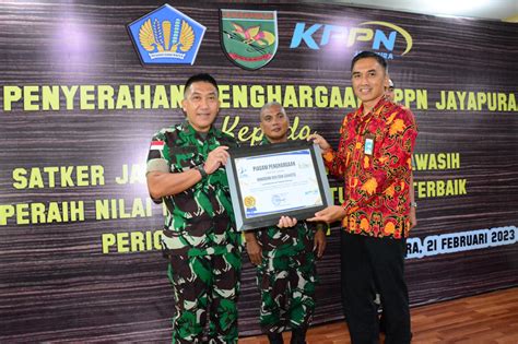 Satker Jajaran Kodam Cenderawasih Raih Penghargaan Nilai IKPA Dan Zero