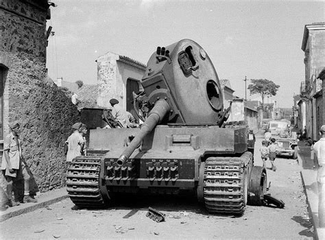 Knocked Out Pzkpfw Vi Tiger Tank At Belpasso Sicily Tiger