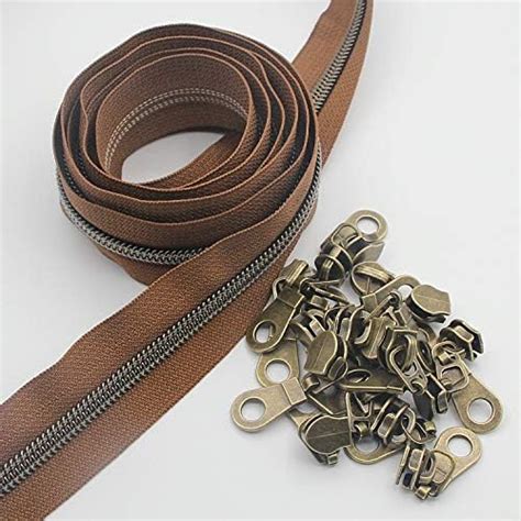 Antique Brass Metallic Nylon Coil Zippers By The Yard Bulk Yards