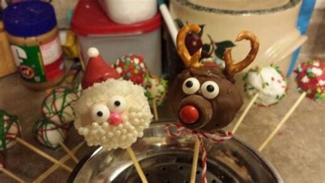 Santa Rudolph Gingerbread Cookies Cake Pops Gingerbread