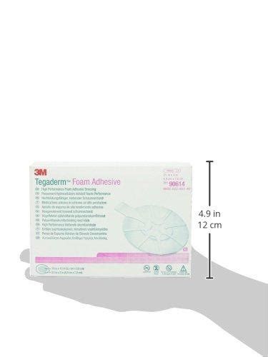 3m 90614 Tegaderm High Performance Foam Adhesive Dressing Mini Oval 10 Pads Pack Of 1 1 25 X