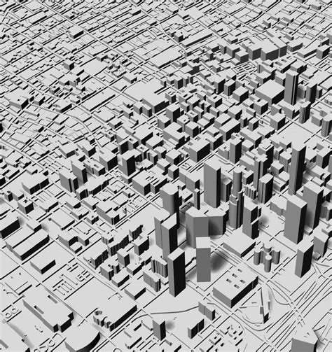 3d Los Angeles 3d Map City Art Landmark Los Angeles Skyline 3d Model 3d