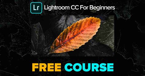 Lightroom CC For Beginners - FREE Course - Lightroom CC Tutorials