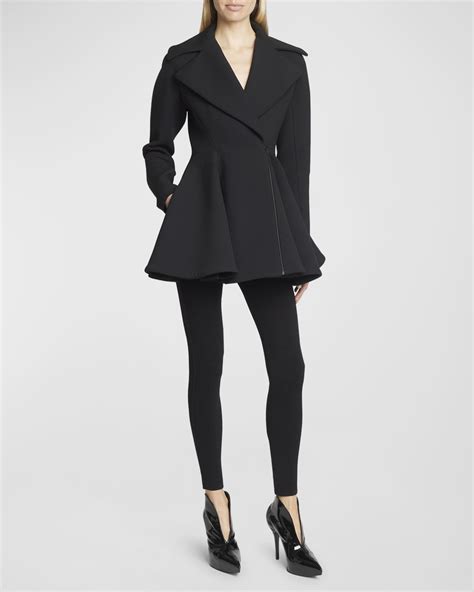 Alaia Flared Wool Princess Coat Neiman Marcus