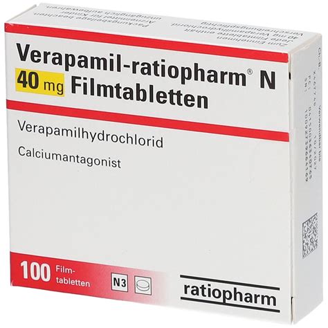 Verapamil Ratiopharm N Mg St Mit Dem E Rezept Kaufen Shop