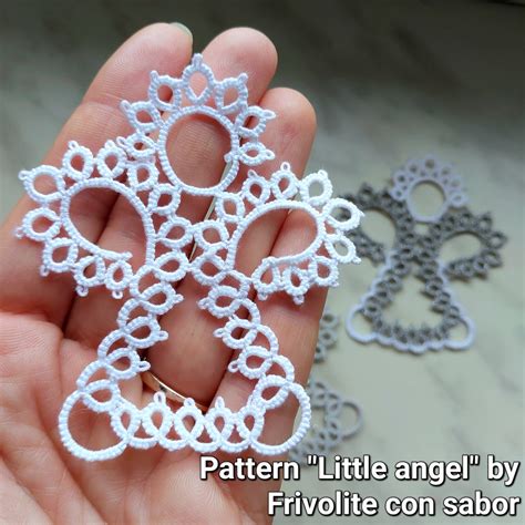 Tatting Pattern Pdf Little Angel For Shuttles Etsy