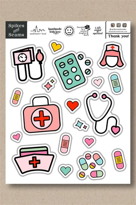 Nurse Medical Sticker Pack Artofit