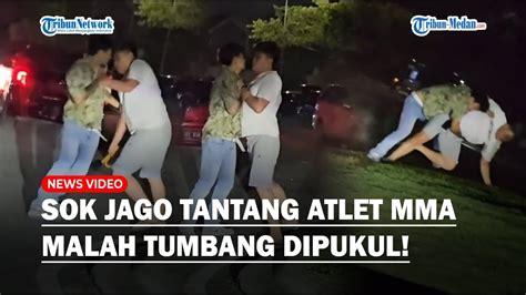 Sok Jago Pengendara Mobil Tantang Eks Atlet Mma Pakai Benda Tumpul