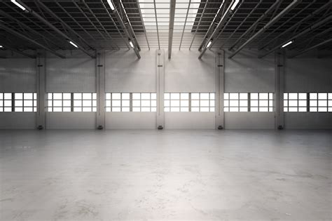 Premium Photo 3d Rendering Empty Factory Interior Or Empty Warehouse