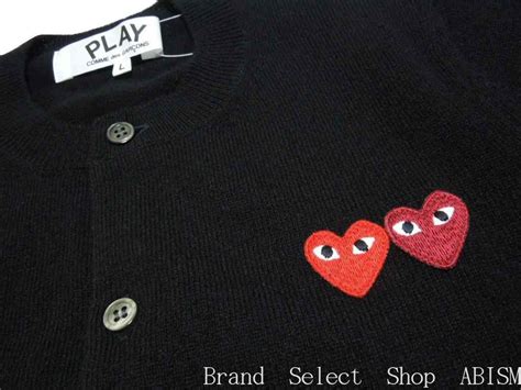 【楽天市場】★レディースサイズ★play Comme Des Garcons プレイ コムデギャルソン ダブル・ハートワッペン・ウール