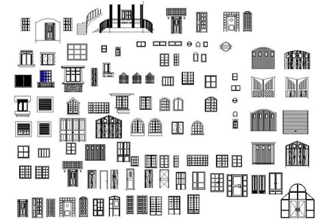 Classic And Common Windows Elevation Blocks Cad Drawing Details Dwg