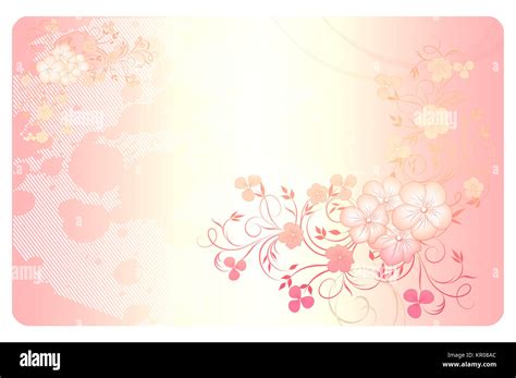 Floral background for the design of gift card Stock Photo - Alamy