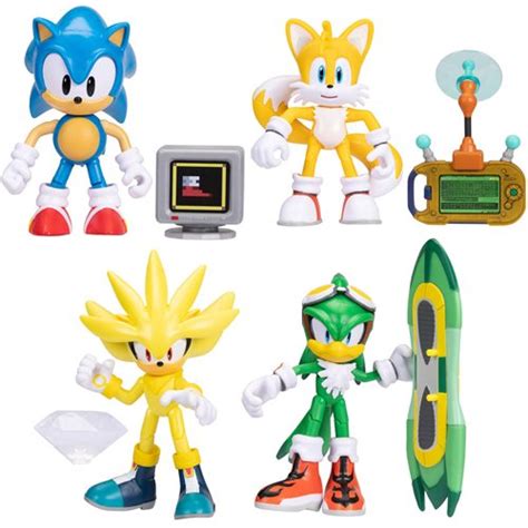 Sonic the Hedgehog 4-Inch Action Figures with Accessory Wave 12 Case of 6