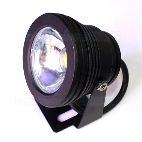 Free Shipping 10pcs Flat Lens DC12V LED Underwater Lights Blue Red