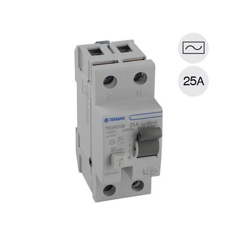 Interruptor Diferencial 2x25A 30 MA Clase AC Terasaki