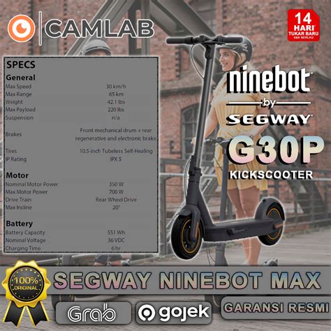 Jual Segway Ninebot Kickscooter MAX G30P Skuter Listrik Lipat