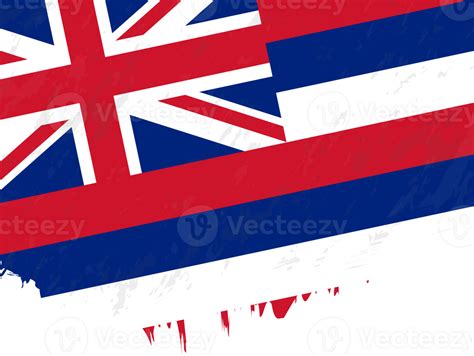 Grunge Style Flag Of Hawaii 42541630 Png