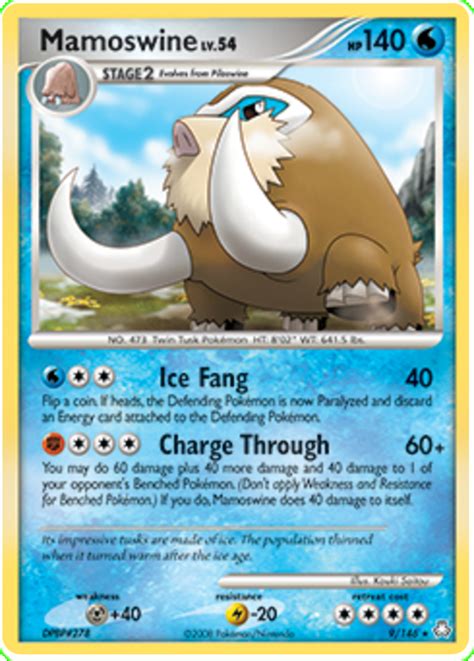 Mamoswine 9 Legends Awakened Pokémon karty