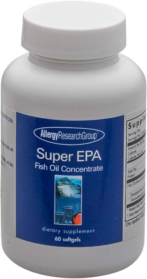 Super Epa Fish Oil Concentrate 60 Softgels Allergy