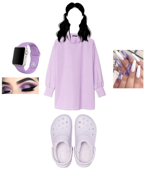 Light Purple Crocs Outfit | ShopLook | Purple crocs, Crocs outfit ...