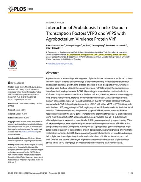 PDF Interaction Of Arabidopsis Trihelix Domain Transcription Factors