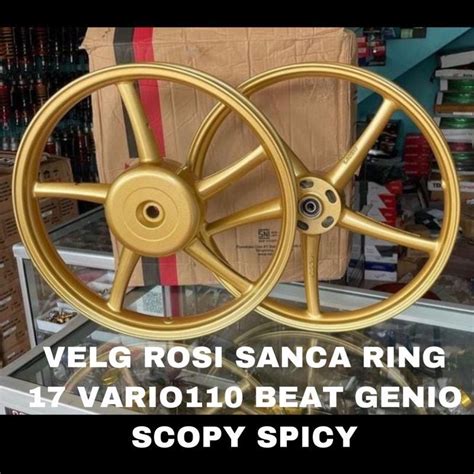 Jual Velg Vrossi Sanca Copy Rcb Ring Pnp Honda Matic Shopee Indonesia