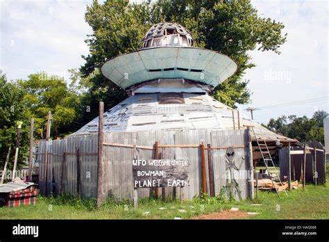 UFO Welcome Center in Bowman South Carolina Stock Photo - Alamy